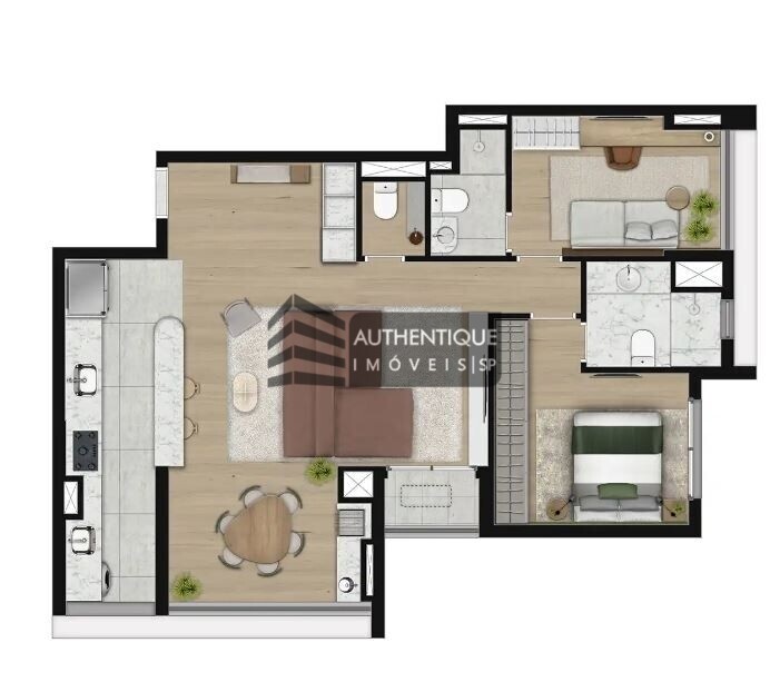 Apartamento à venda com 2 quartos, 57m² - Foto 8