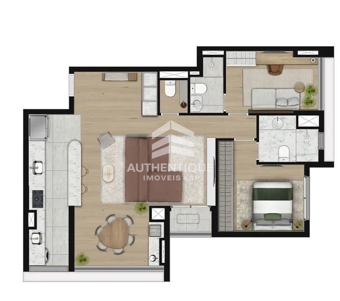 Apartamento, 2 quartos, 57 m² - Foto 8