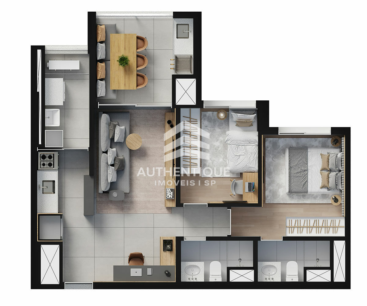 Apartamento, 2 quartos, 61 m² - Foto 24