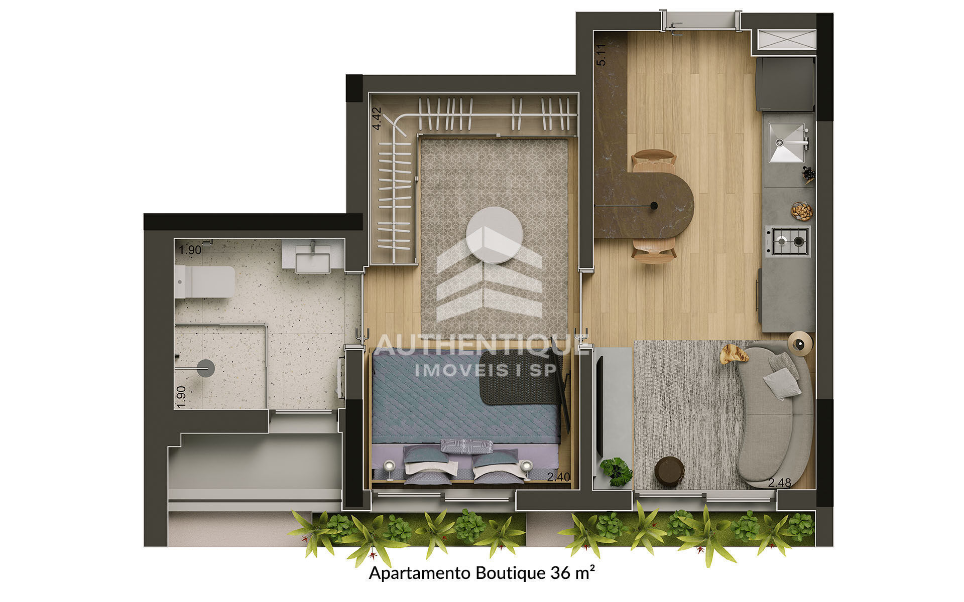 Apartamento, 1 quarto, 42 m² - Foto 28