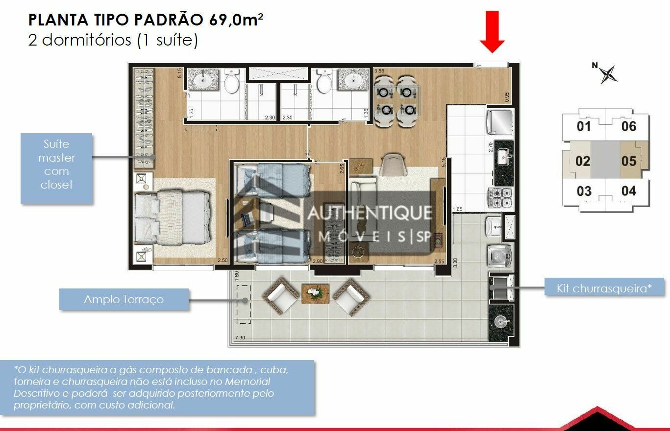 Apartamento à venda com 2 quartos, 92m² - Foto 30