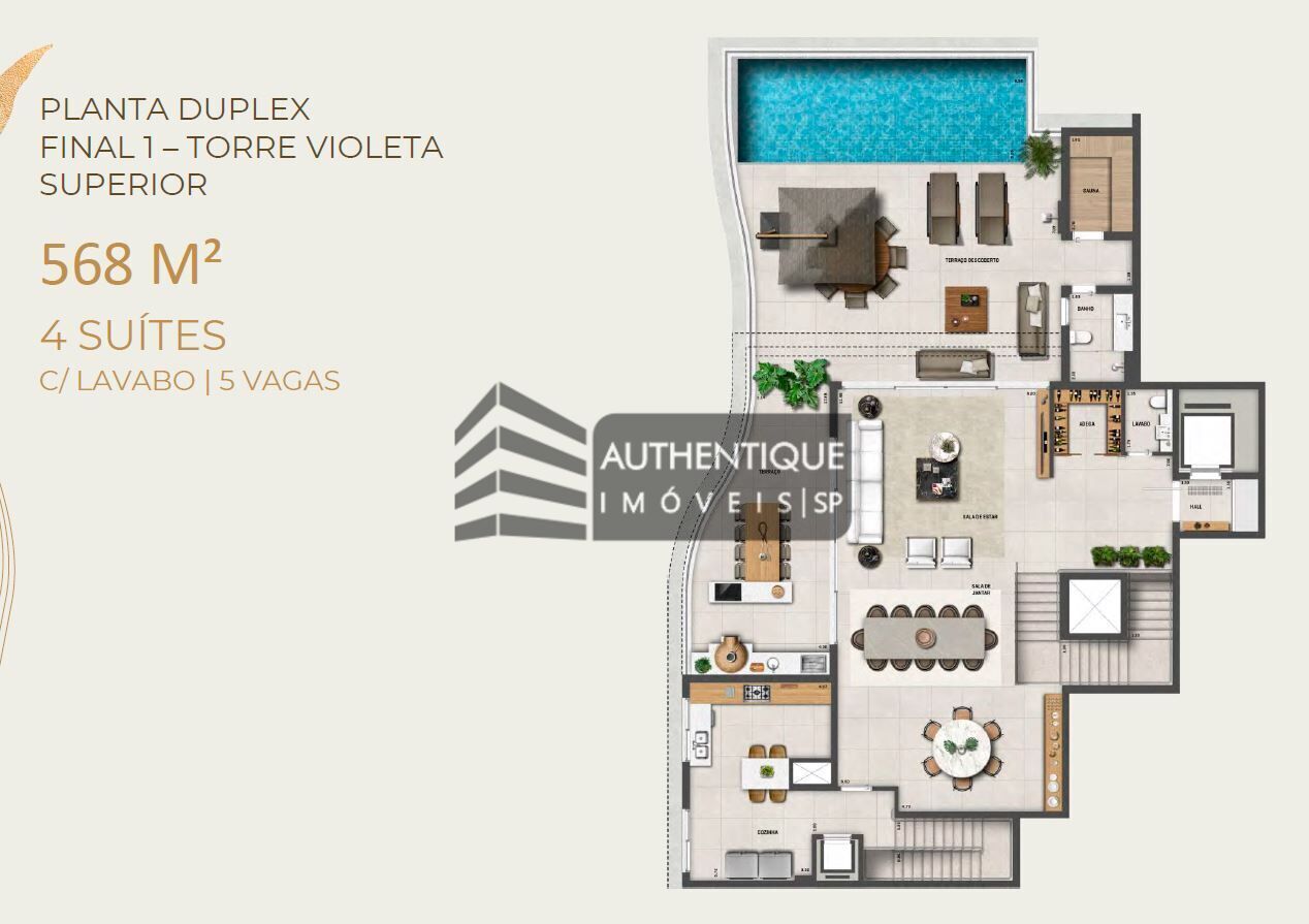 Apartamento à venda com 4 quartos, 222m² - Foto 35