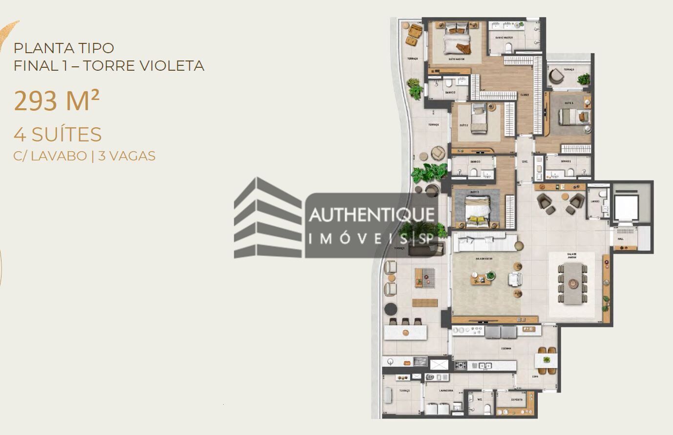 Apartamento à venda com 4 quartos, 222m² - Foto 31