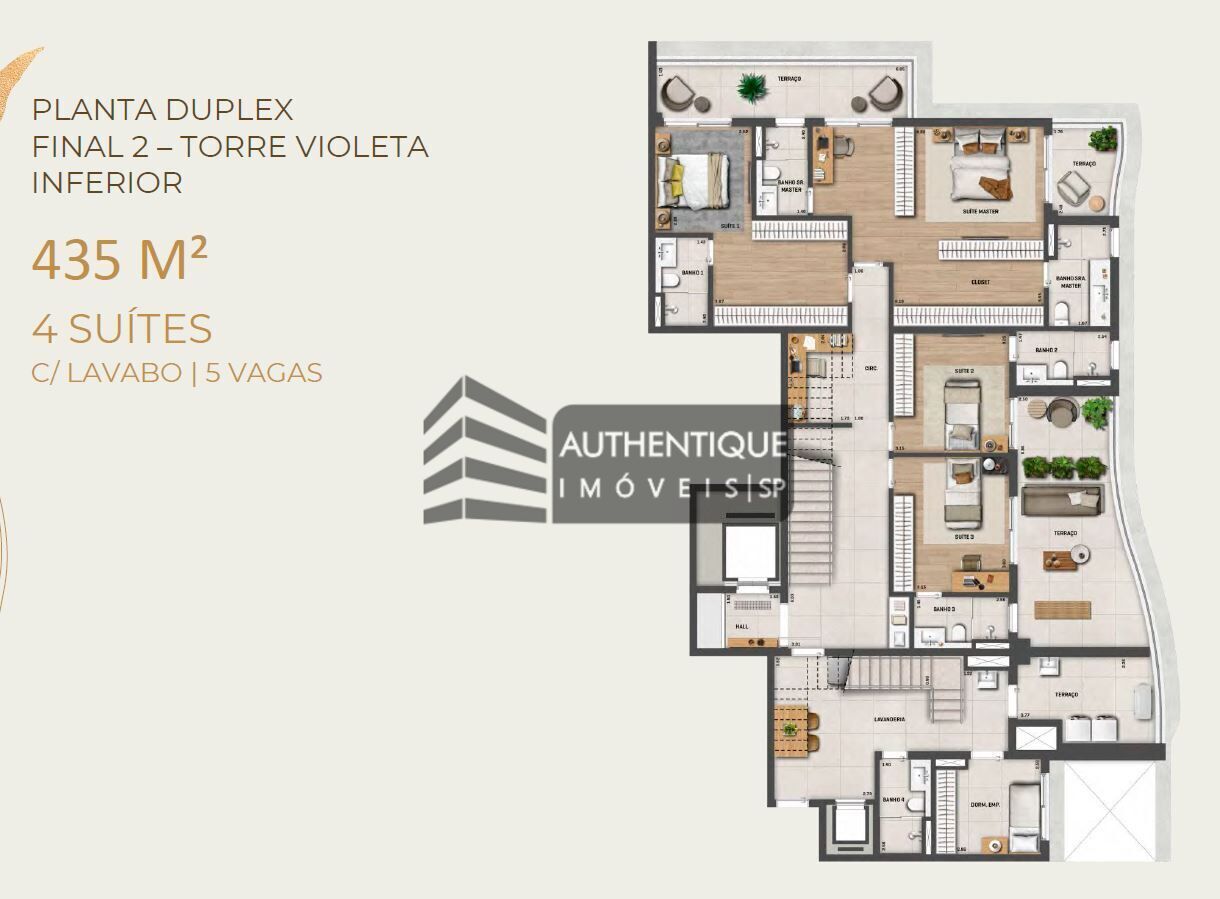 Apartamento à venda com 4 quartos, 222m² - Foto 32