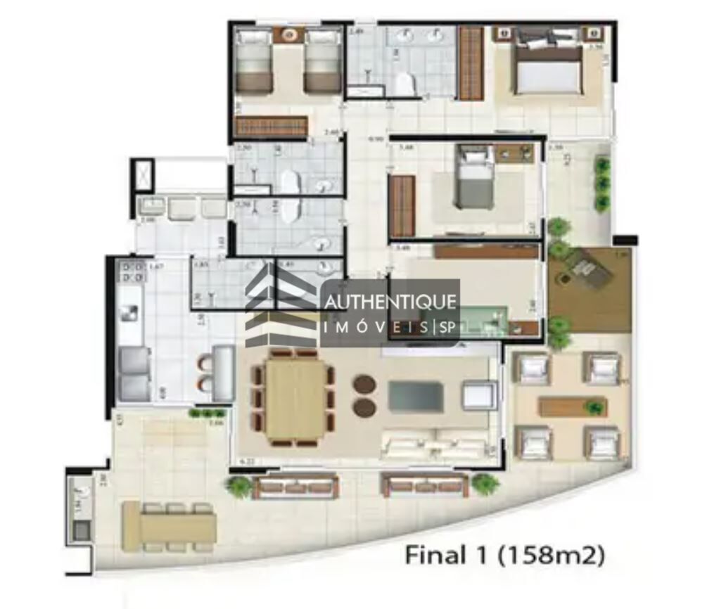 Apartamento à venda com 4 quartos, 158m² - Foto 19