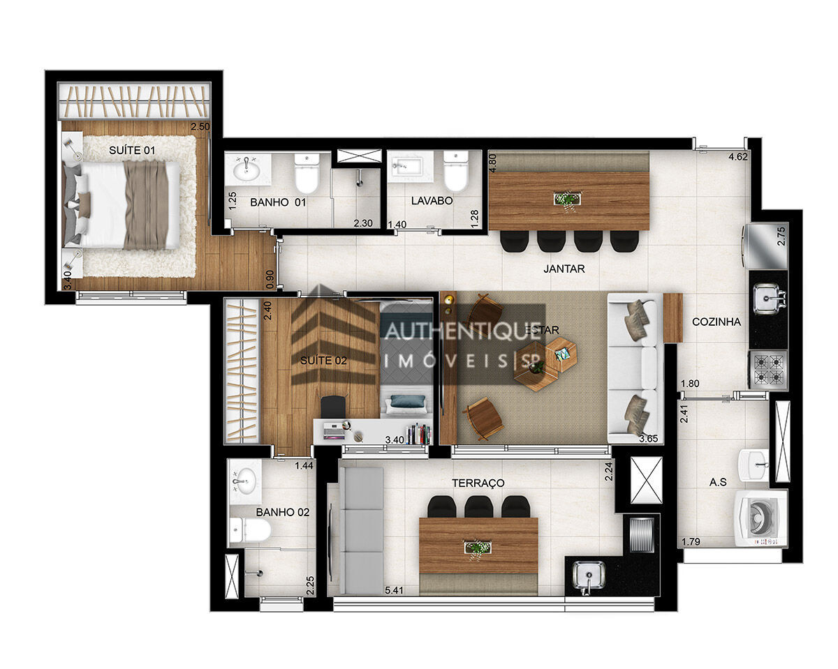 Apartamento à venda com 3 quartos, 110m² - Foto 16