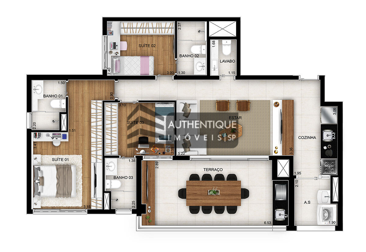 Apartamento à venda com 3 quartos, 110m² - Foto 18