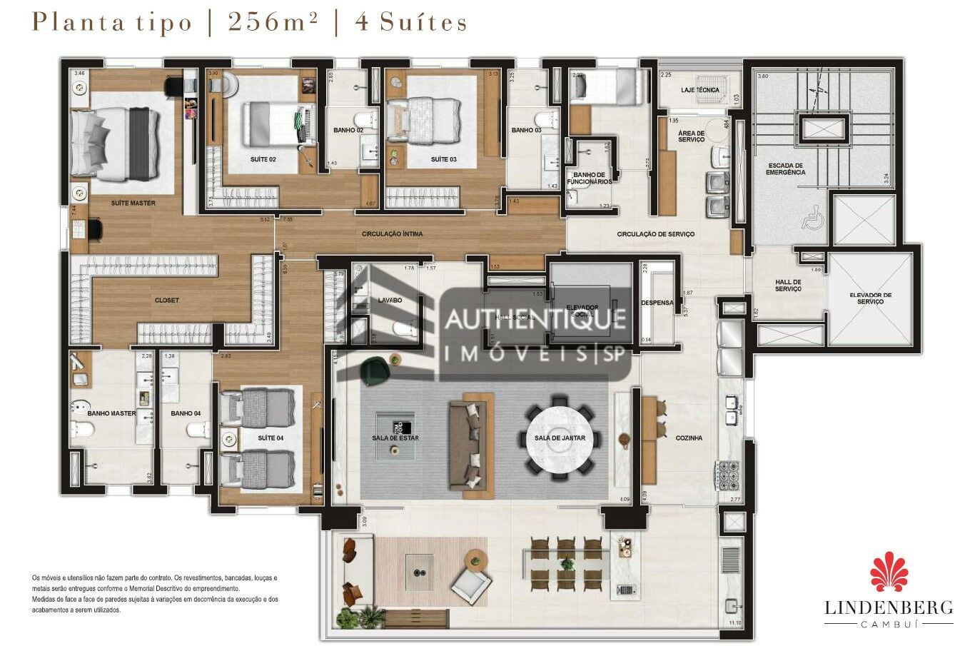 Apartamento à venda com 4 quartos, 256m² - Foto 10