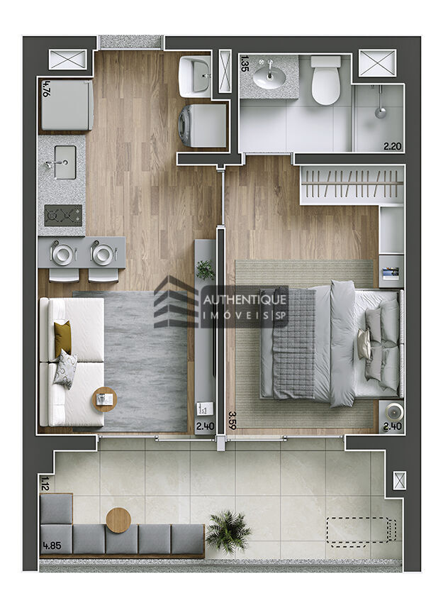 Apartamento à venda com 3 quartos, 75m² - Foto 26