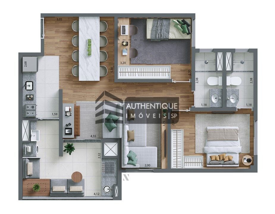 Apartamento à venda com 2 quartos, 59m² - Foto 35