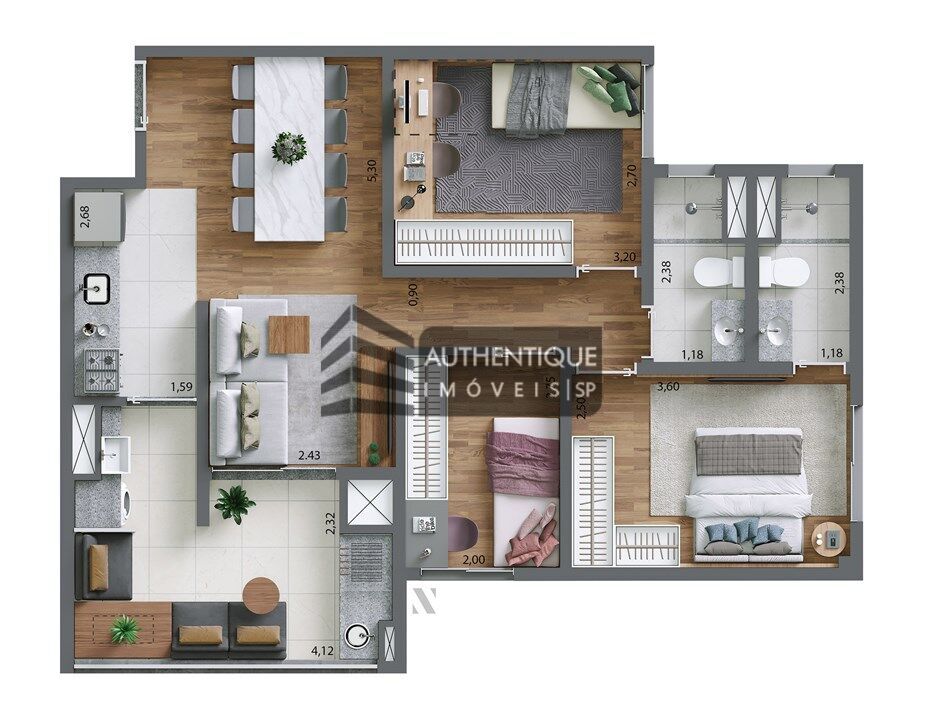 Apartamento à venda com 2 quartos, 59m² - Foto 36