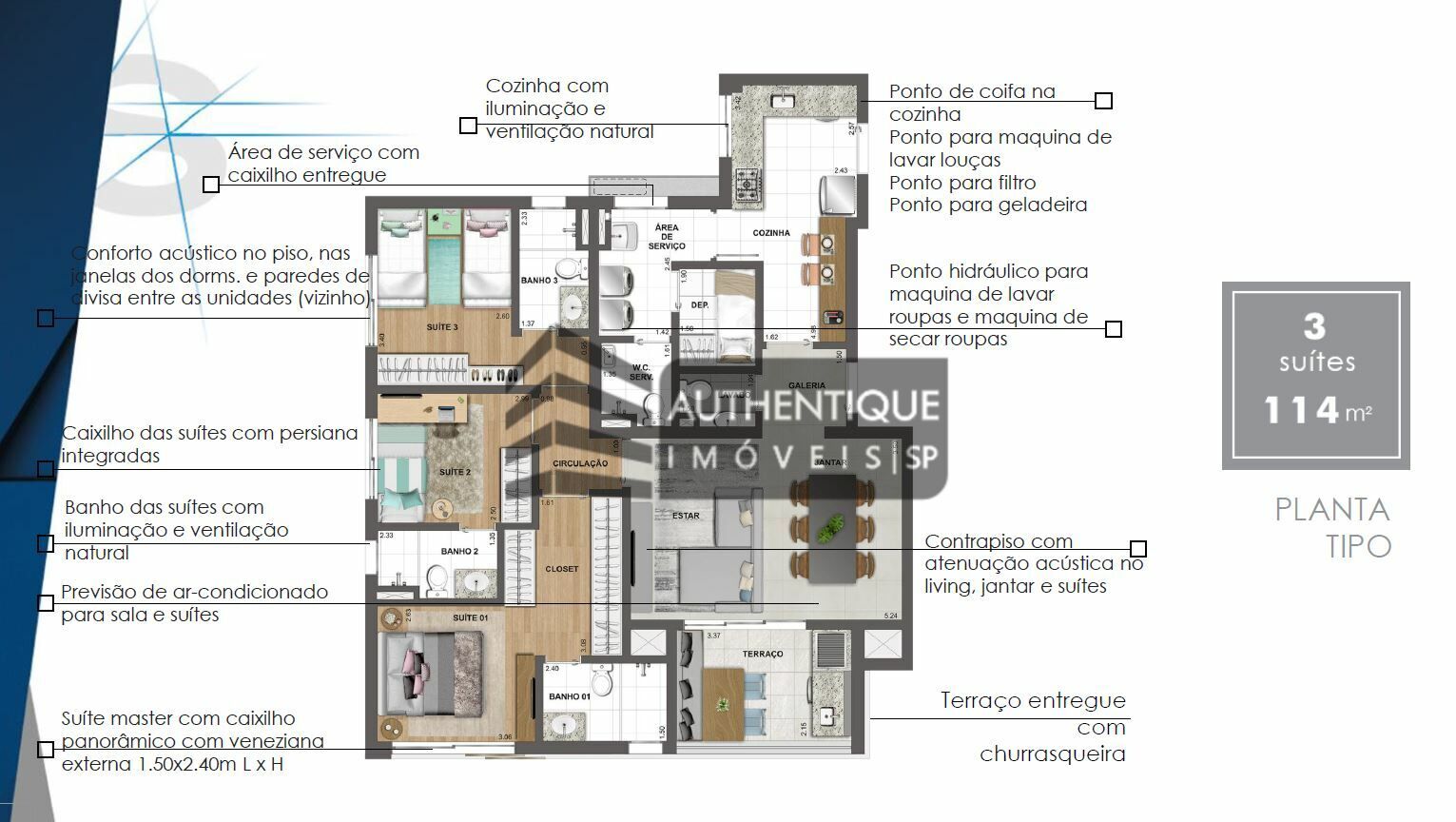 Apartamento à venda com 3 quartos, 114m² - Foto 27