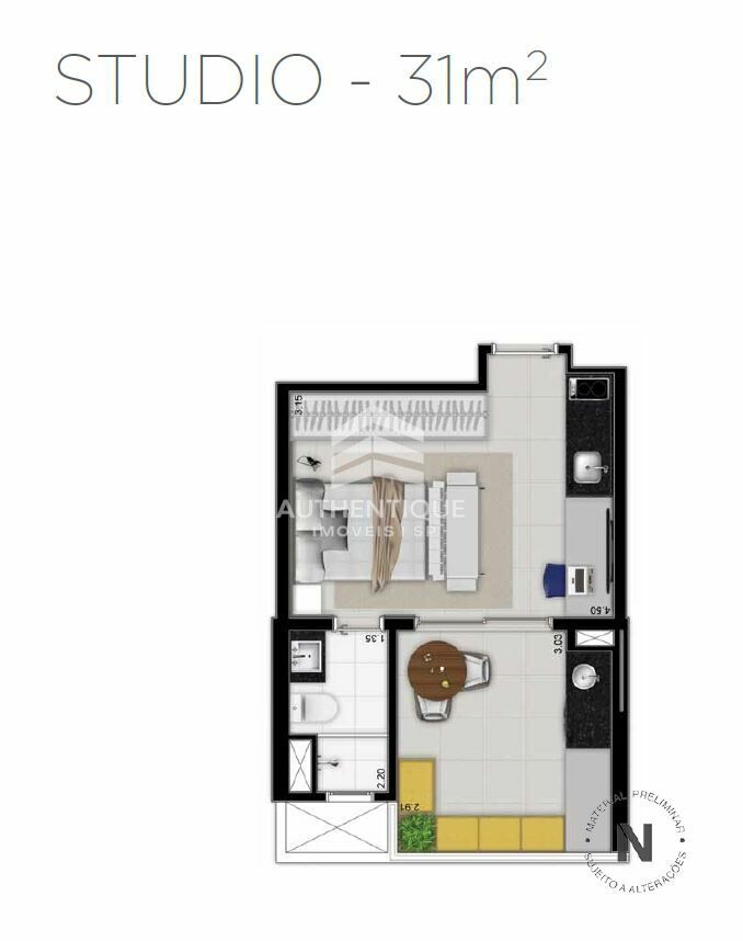 Apartamento, 1 quarto, 33 m² - Foto 26