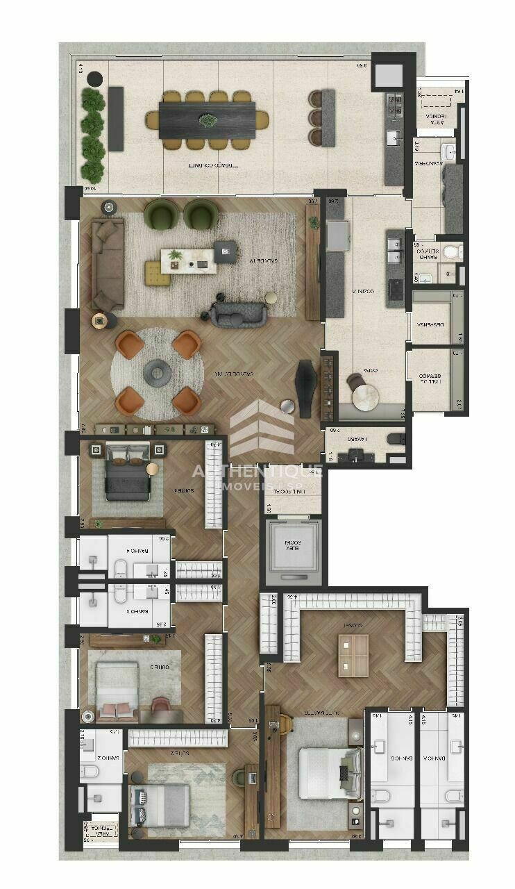 Cobertura, 4 quartos, 318 m² - Foto 37