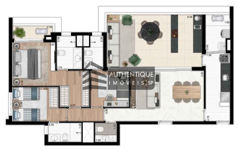 Apartamento à venda com 3 quartos, 120m² - Foto 17