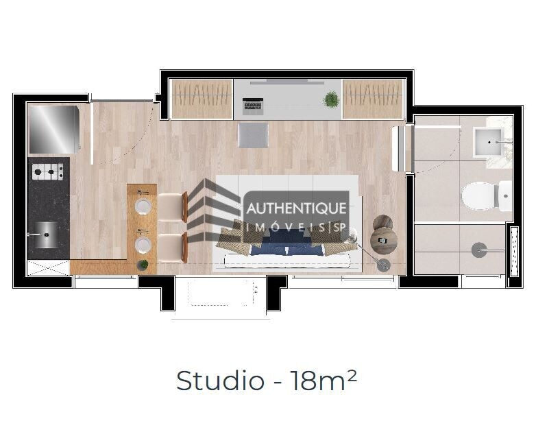 Apartamento à venda com 1 quarto, 38m² - Foto 11