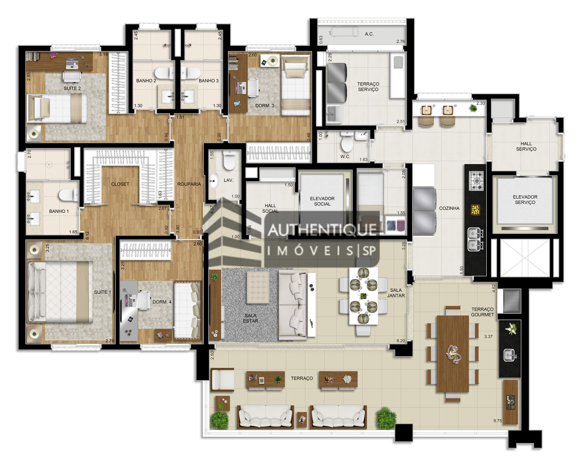 Apartamento à venda com 4 quartos, 173m² - Foto 51