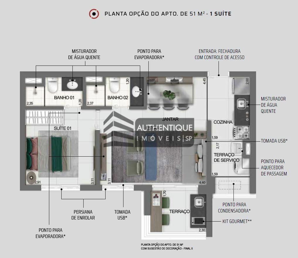 Apartamento à venda com 2 quartos, 51m² - Foto 42