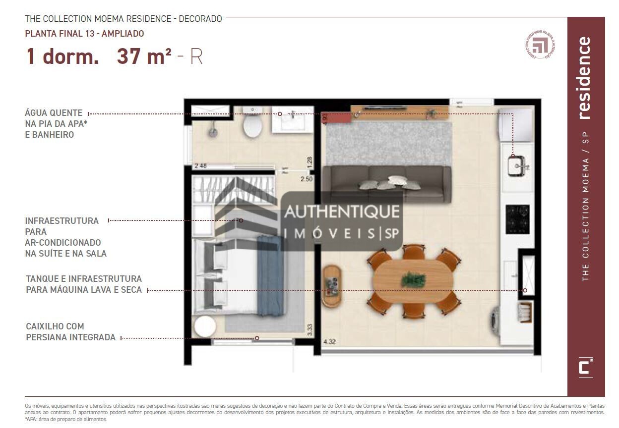 Apartamento à venda com 1 quarto, 37m² - Foto 29