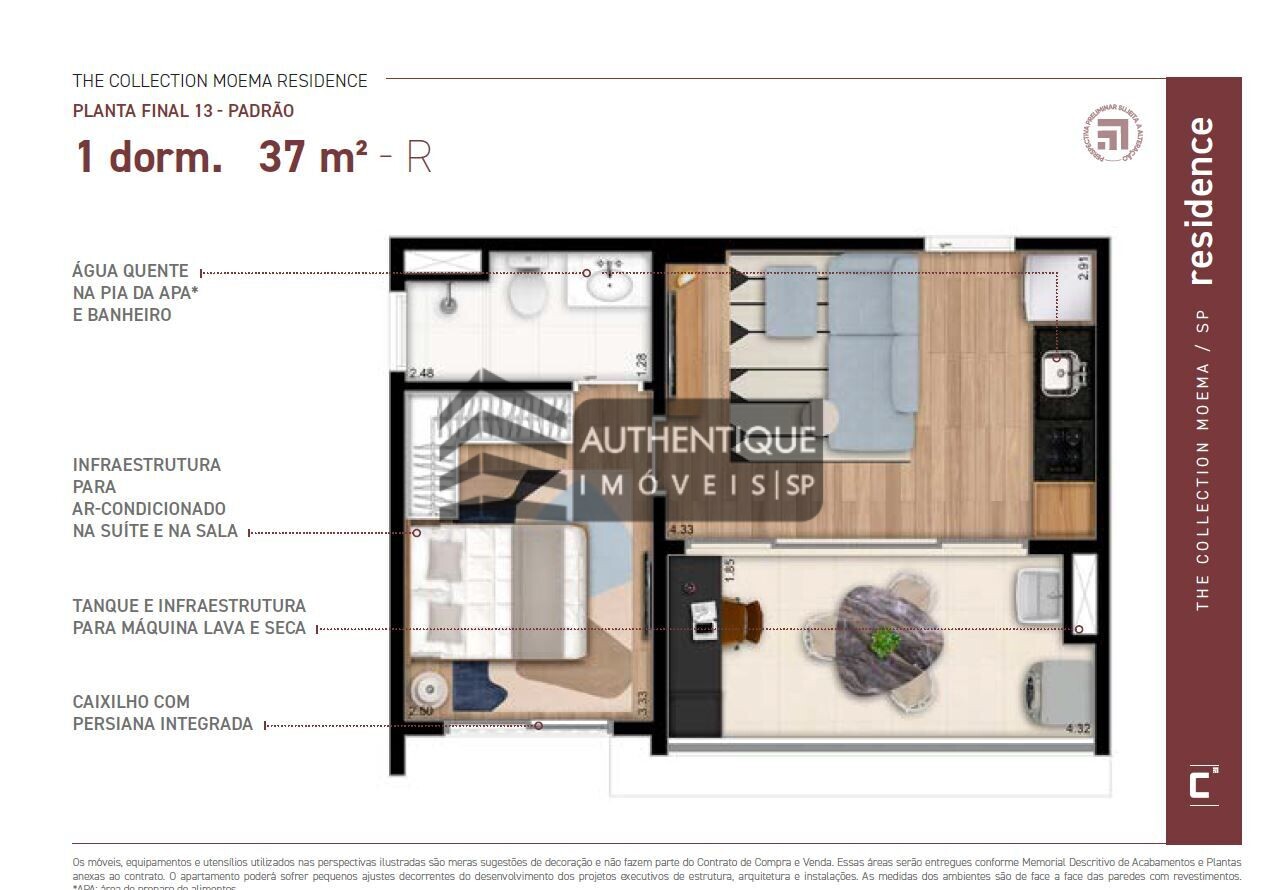 Apartamento à venda com 1 quarto, 37m² - Foto 28