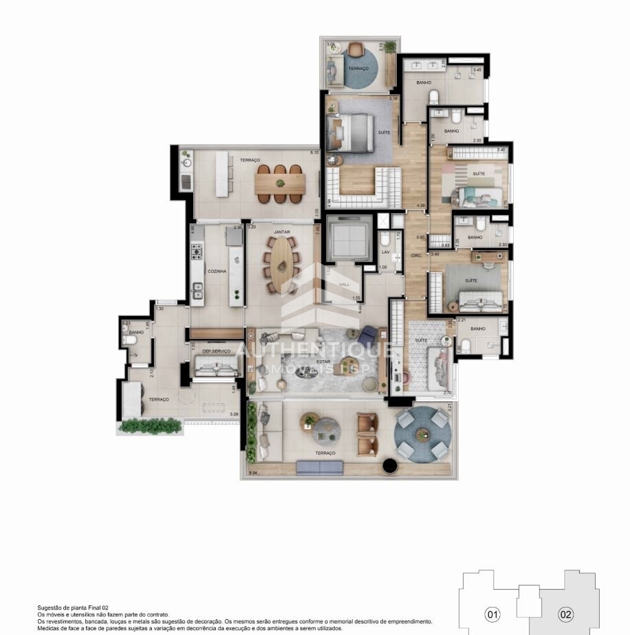 Apartamento, 4 quartos, 232 m² - Foto 7