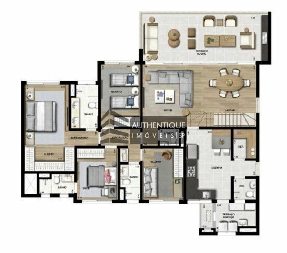 Apartamento à venda com 3 quartos, 175m² - Foto 28