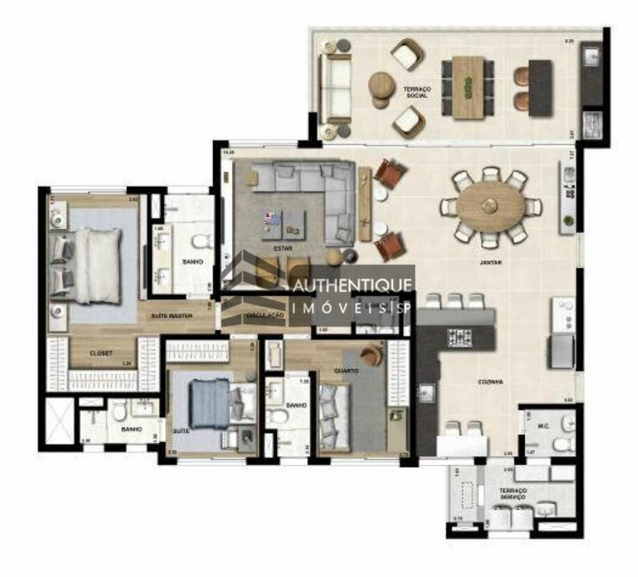 Apartamento à venda com 3 quartos, 175m² - Foto 27