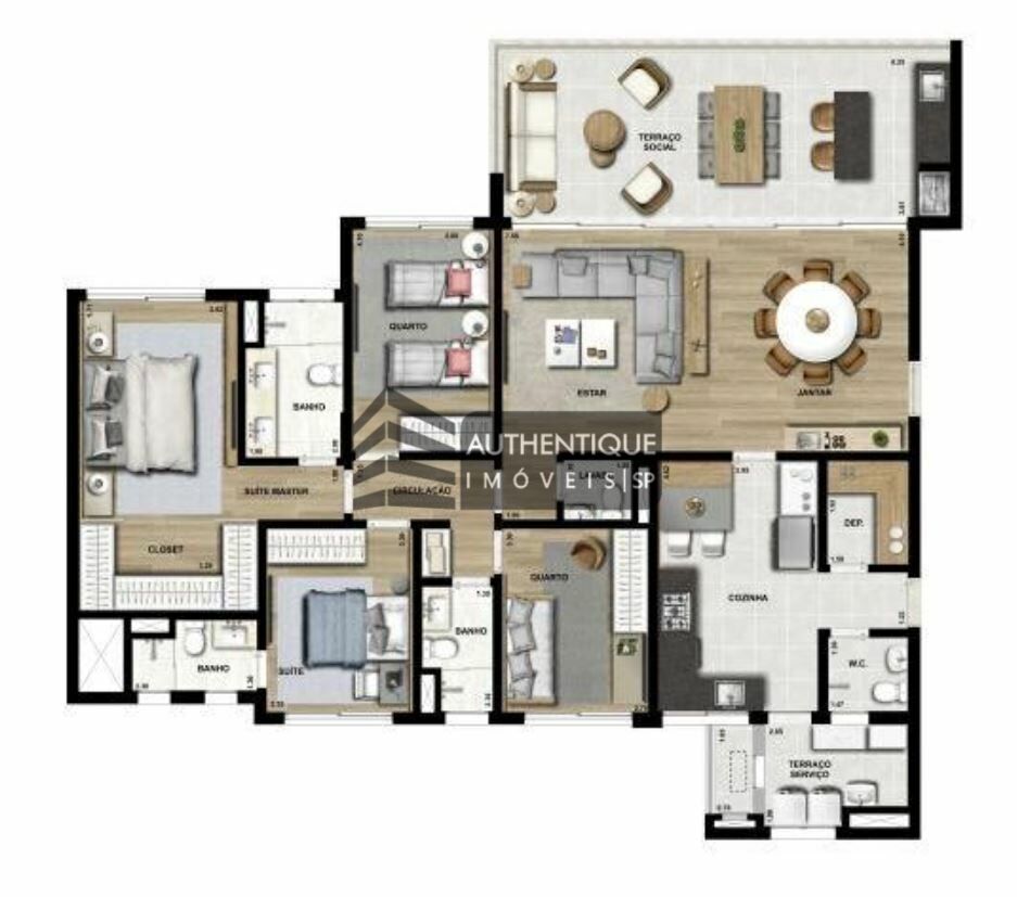 Apartamento à venda com 3 quartos, 175m² - Foto 29