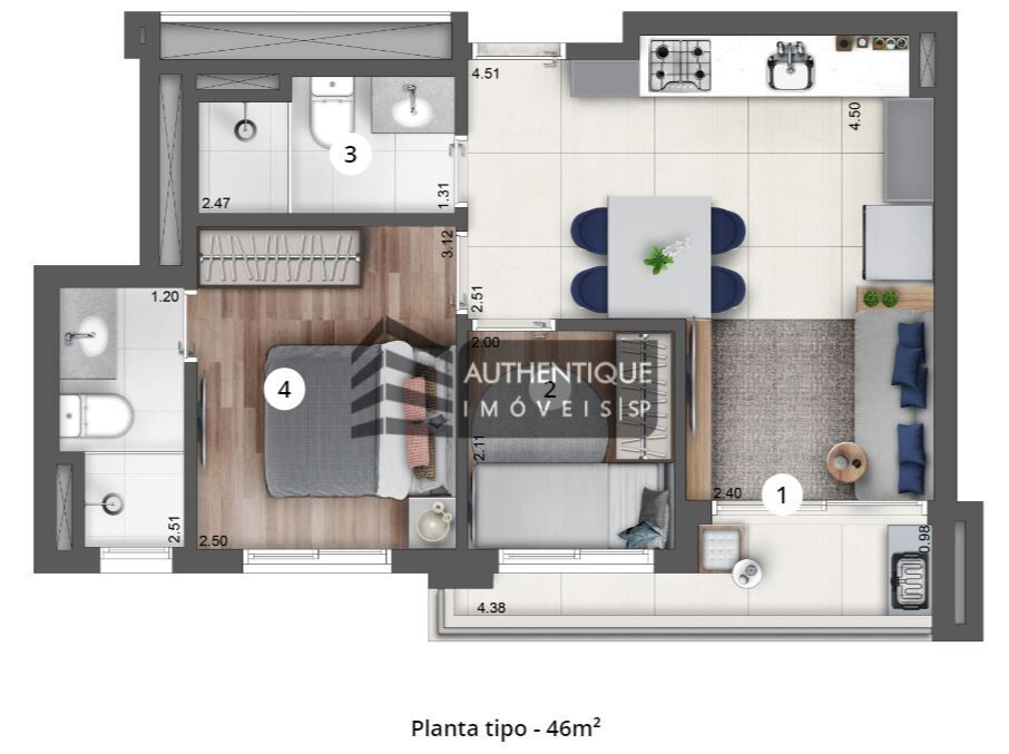 Apartamento à venda com 1 quarto, 27m² - Foto 30