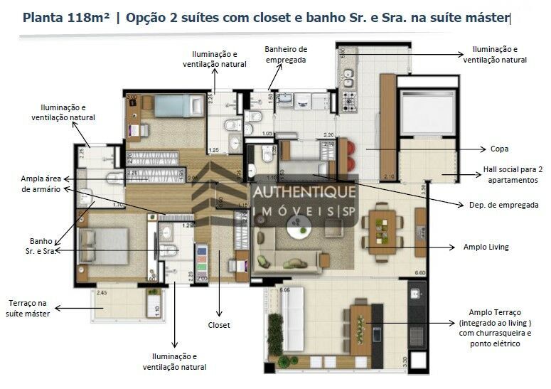 Apartamento à venda com 2 quartos, 118m² - Foto 49