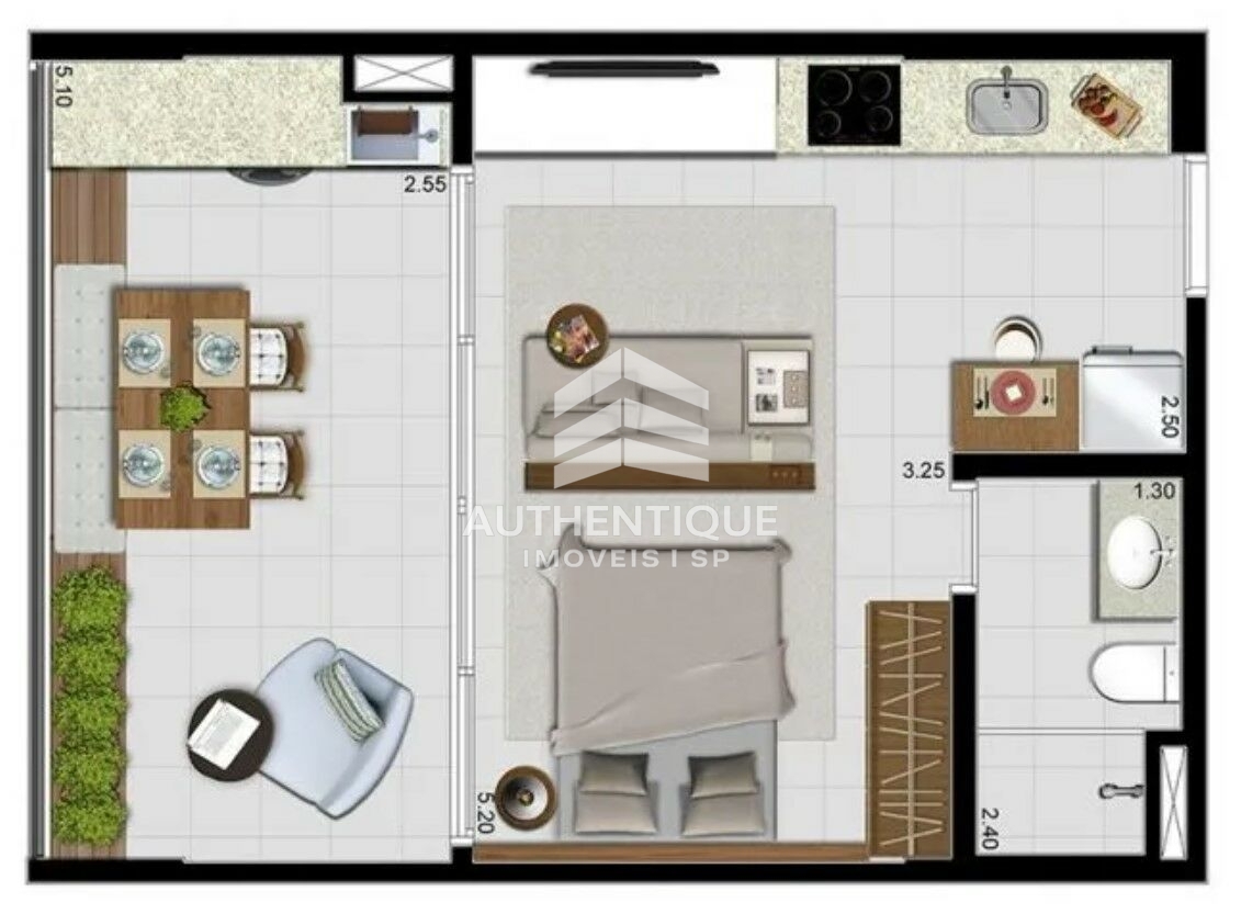 Apartamento, 1 quarto, 40 m² - Foto 9