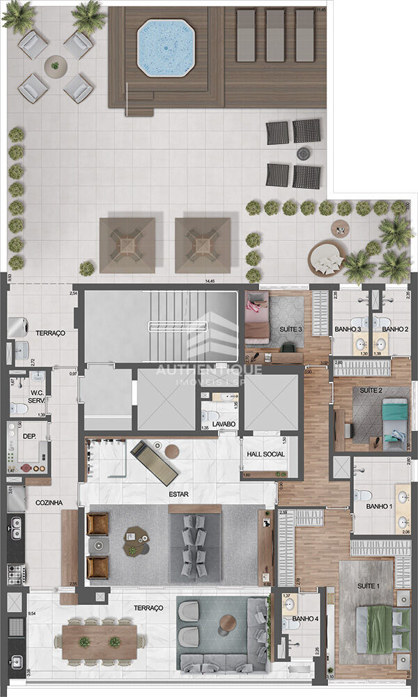 Apartamento, 3 quartos, 156 m² - Foto 30