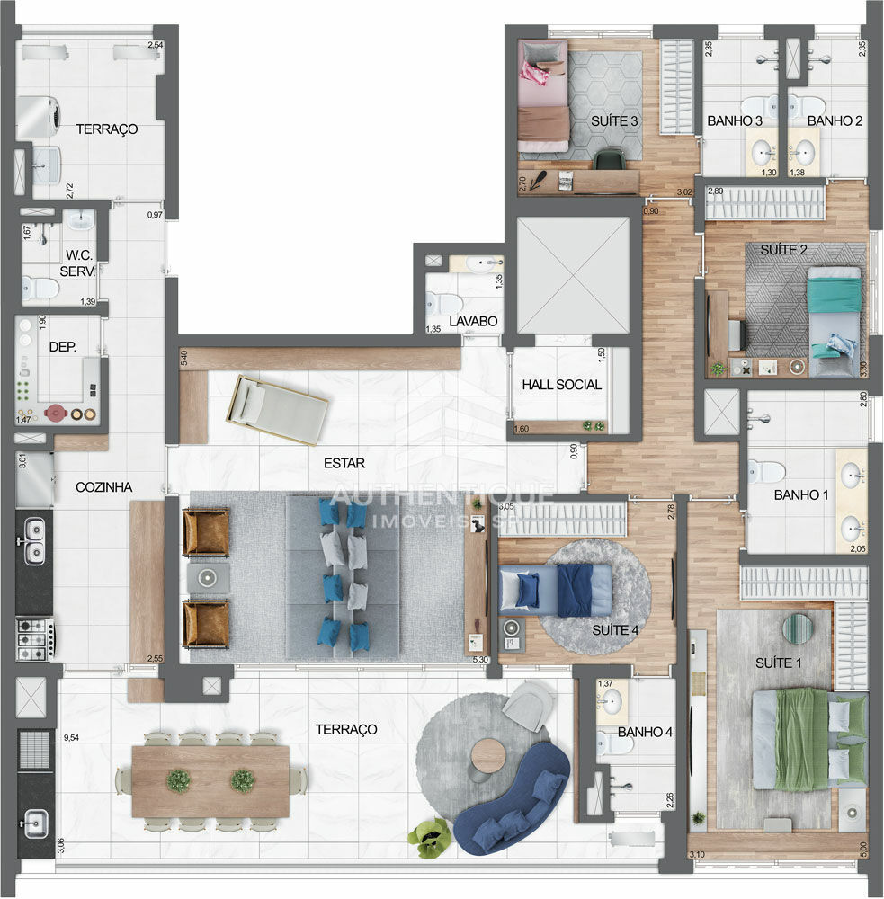 Apartamento, 3 quartos, 156 m² - Foto 36