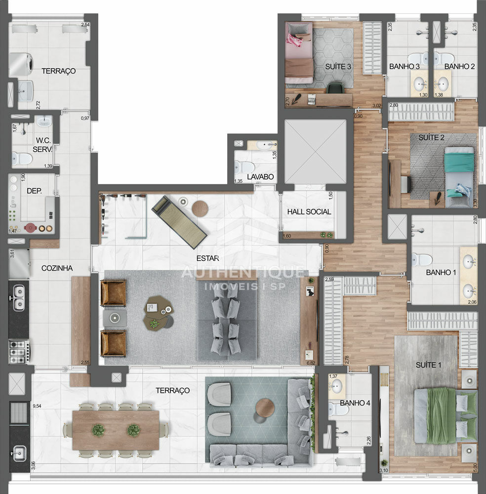 Apartamento, 3 quartos, 156 m² - Foto 33