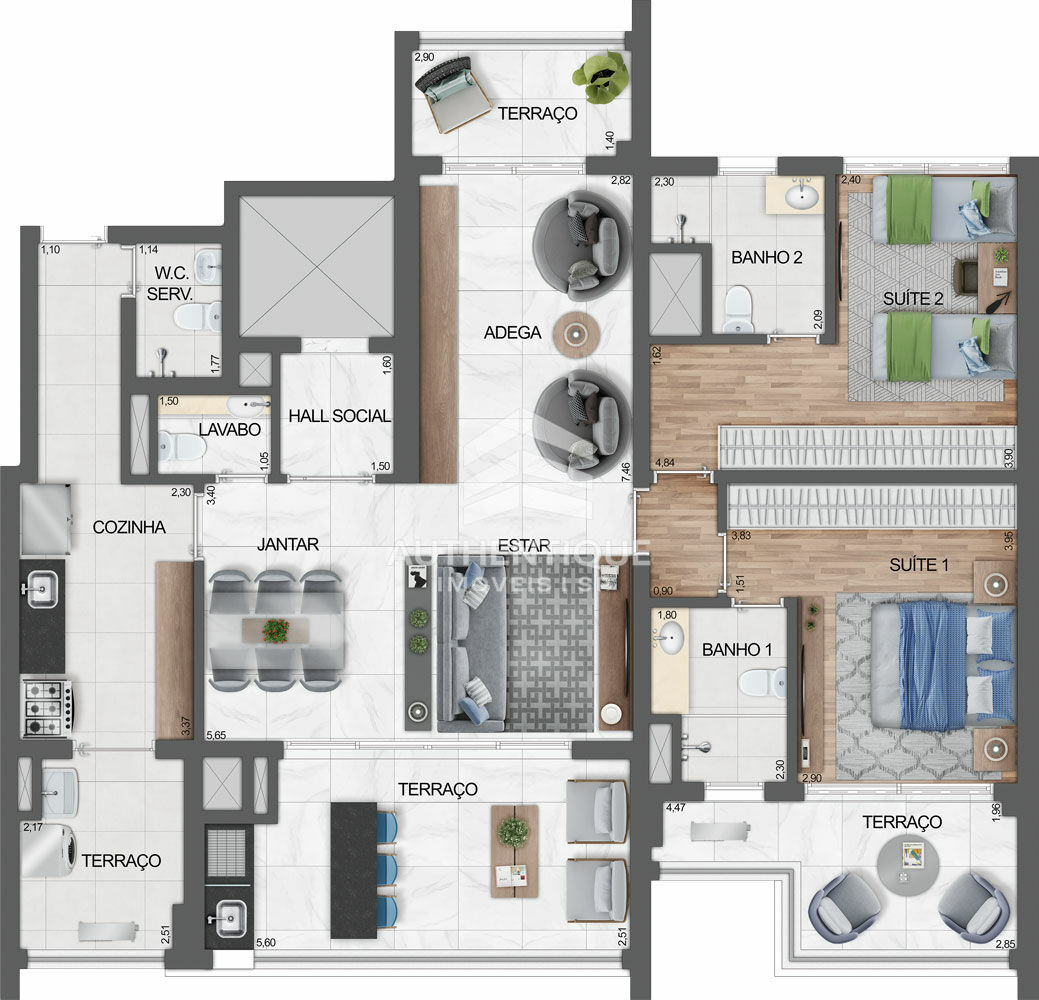 Apartamento, 3 quartos, 156 m² - Foto 31