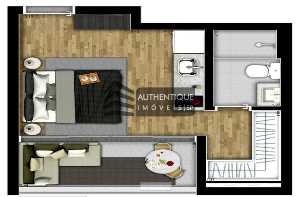 Apartamento à venda com 1 quarto, 25m² - Foto 18