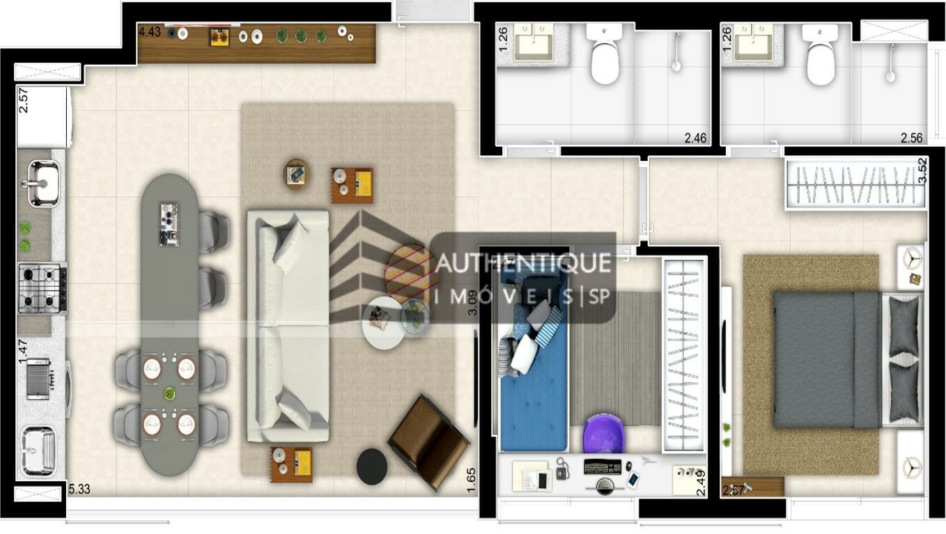 Apartamento à venda com 1 quarto, 25m² - Foto 23