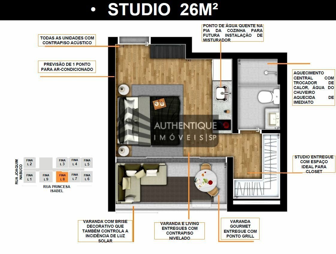 Apartamento à venda com 1 quarto, 25m² - Foto 15