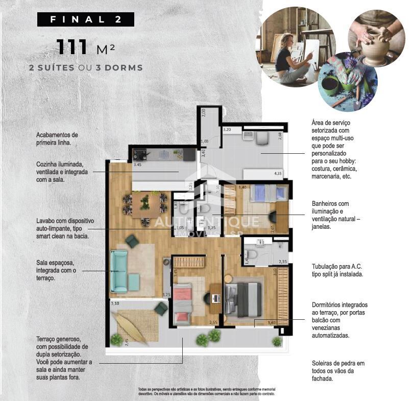 Apartamento, 3 quartos, 111 m² - Foto 12