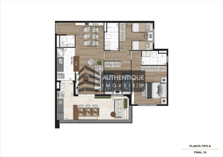 Apartamento à venda com 2 quartos, 72m² - Foto 38