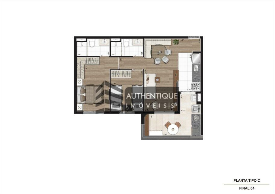 Apartamento à venda com 2 quartos, 72m² - Foto 34