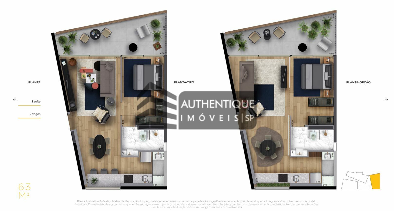 Apartamento à venda com 1 quarto, 61m² - Foto 46