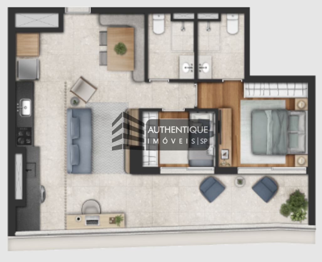 Apartamento, 2 quartos, 60 m² - Foto 53