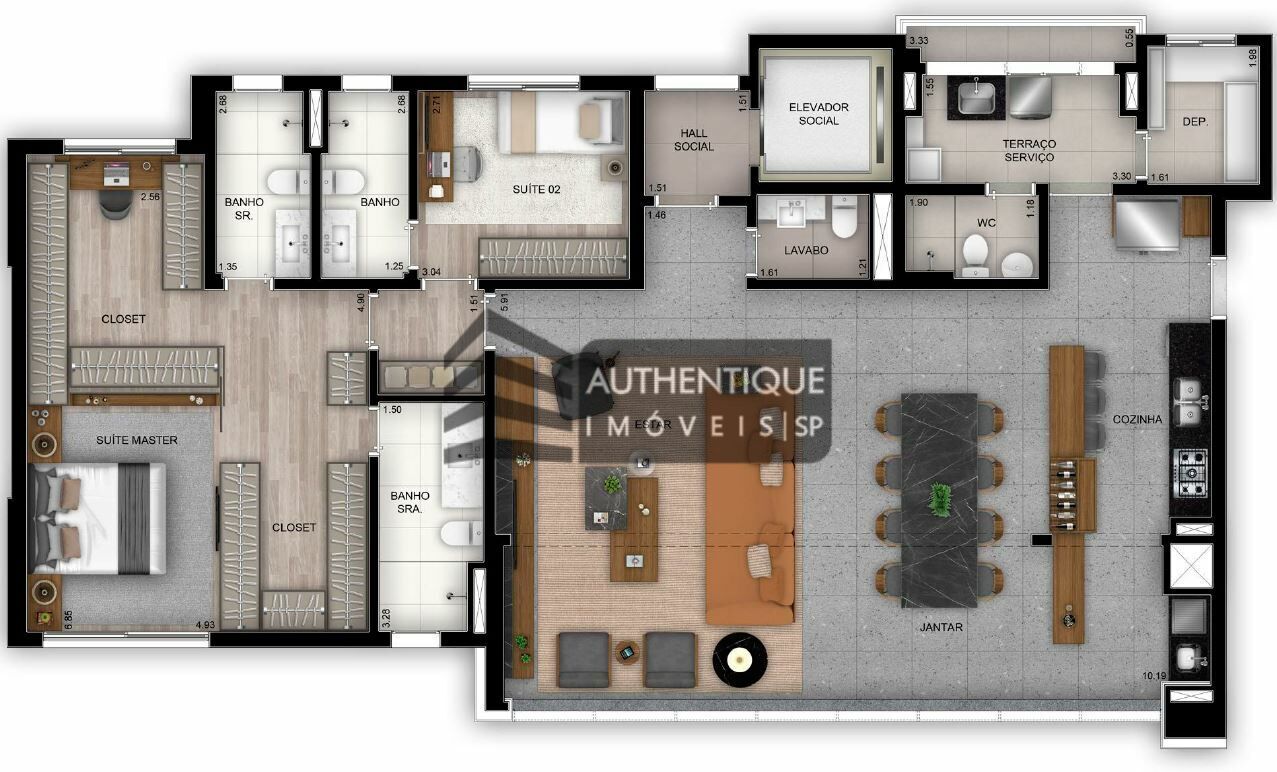 Apartamento à venda com 3 quartos, 154m² - Foto 27