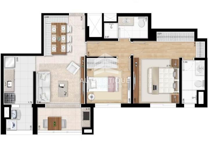 Apartamento, 2 quartos, 69 m² - Foto 15