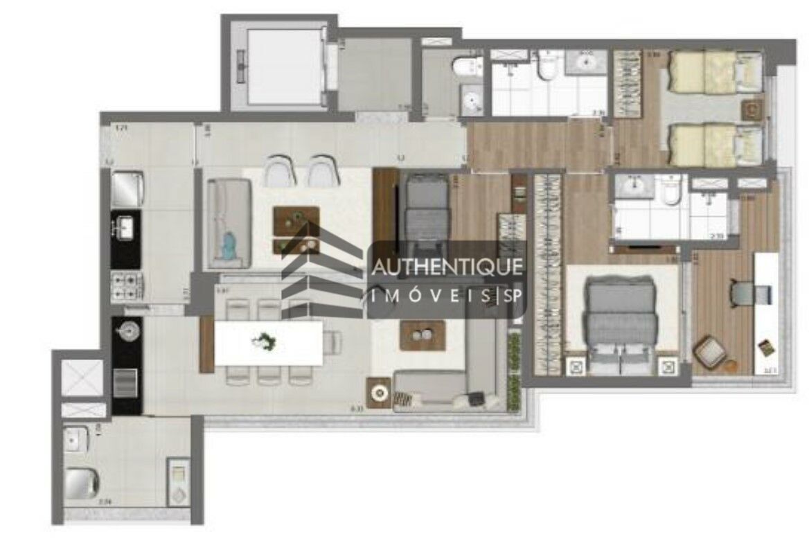 Apartamento à venda com 2 quartos, 105m² - Foto 36