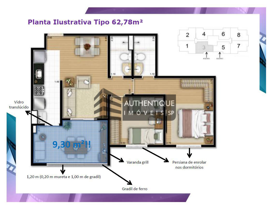 Apartamento à venda com 2 quartos, 62m² - Foto 43