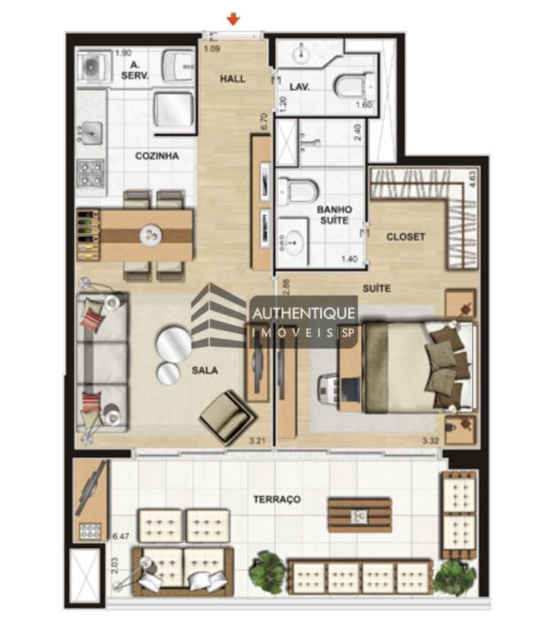 Apartamento à venda com 1 quarto, 62m² - Foto 39