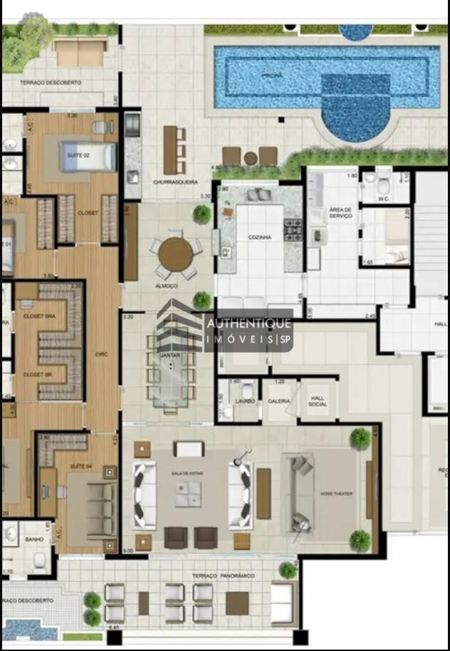 Apartamento à venda com 4 quartos, 310m² - Foto 14