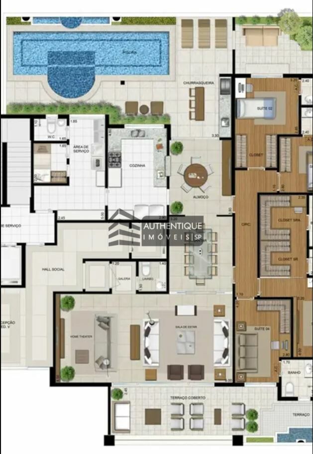 Apartamento à venda com 4 quartos, 310m² - Foto 9